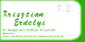 krisztian erdelyi business card